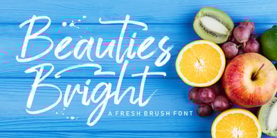 Font visual image of Beauties Bright
