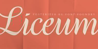 Font visual image of Liceum