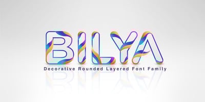 Font visual image of Bilya Layered