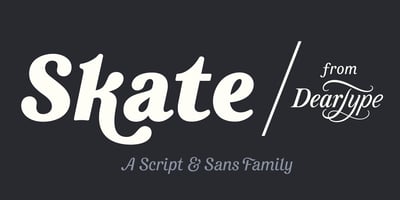 Font visual image of Skate