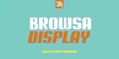 Font visual image of Browsa