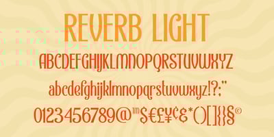 Font visual image of Reverb