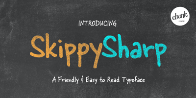 Font visual image of Skippy Sharp