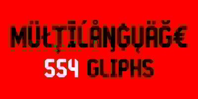 Font visual image of STP Display Cyrillic