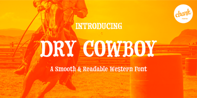 Font visual image of Dry Cowboy
