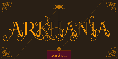 Font visual image of Arkhania