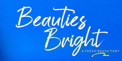 Font visual image of Beauties Bright