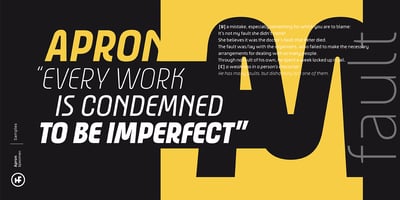 Font visual image of Apron