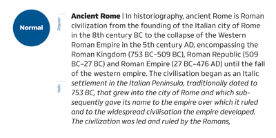 font