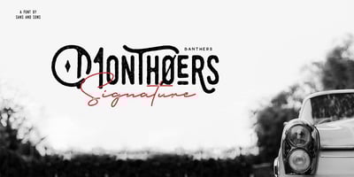 Font visual image of Monthoers
