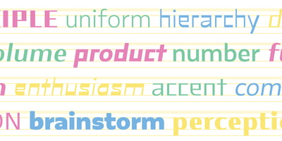 Font visual image of Mode