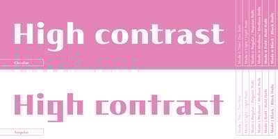 Font visual image of Mode