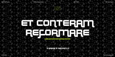 Font visual image of NTF Fragma