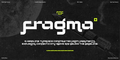 Font visual image of NTF Fragma
