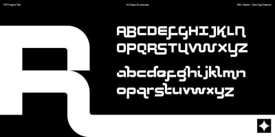 Font visual image of NTF Fragma