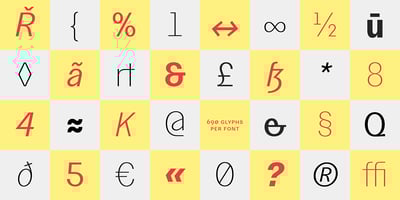 Font visual image of Acies