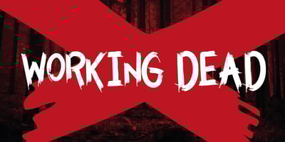 Font visual image of Working Dead