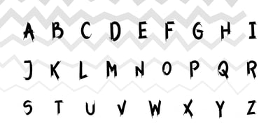 Font visual image of Working Dead