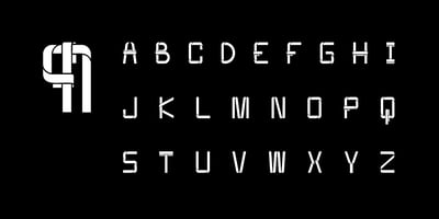 Font visual image of Mobius