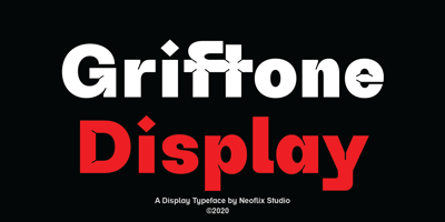 Font visual image of Griftone