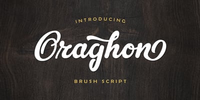 Font visual image of Oraghon Script