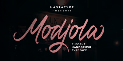 Font visual image of Modjola