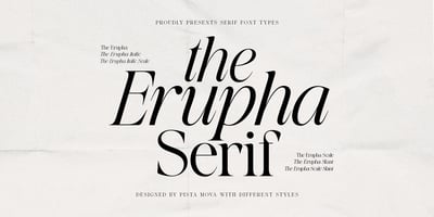 Imagen visual de la fuente The Erupha
