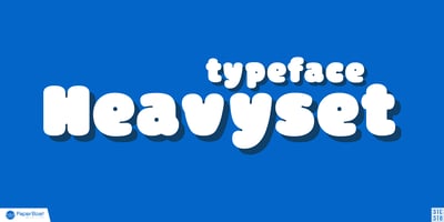 Font visual image of Heavyset
