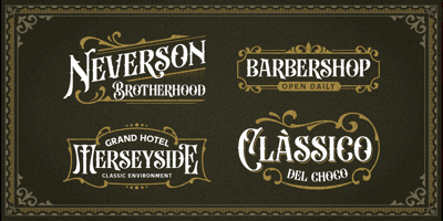 Font visual image of Beardsons