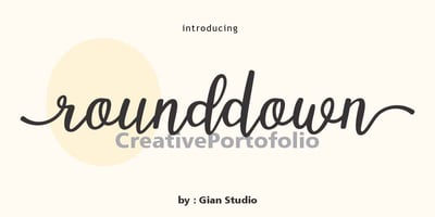 Imagen visual de la fuente Rounddown