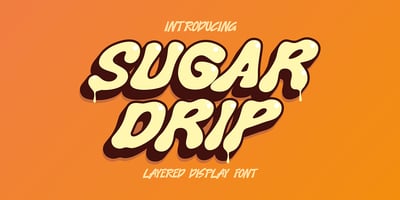 Font visual image of Sugar Drip