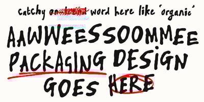 Font visual image of TC Skribblugh Soft