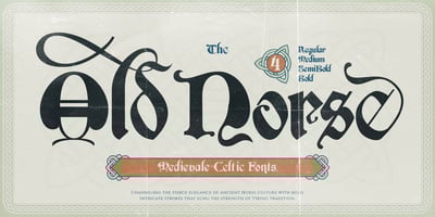 Font visual image of Old Norse