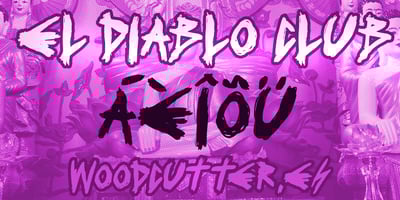 Font visual image of El Diablo Club