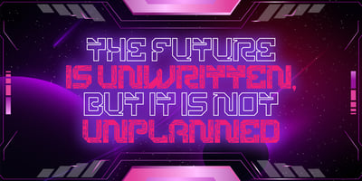Font visual image of Cyber Crown