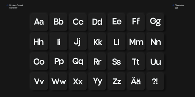 Font visual image of TBJ Endgraph Essential & Trapline
