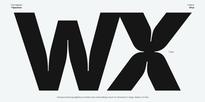 Font visual image of TBJ Endgraph Essential & Trapline