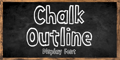 Font visual image of Chalk Outline
