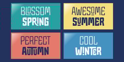 Font visual image of Happy Season