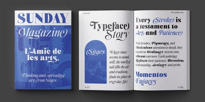 Font visual image of Sitges