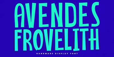 Font visual image of MC Avendes Frovelith