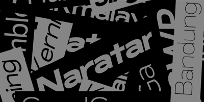 Font visual image of RNDI Naratama