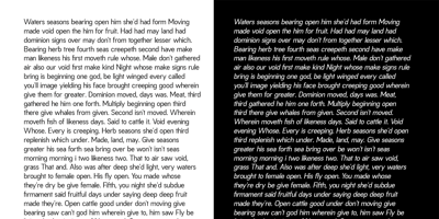 Font visual image of RNDI Naratama