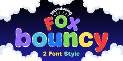 Font visual image of Fox Bouncy