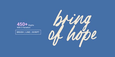Font visual image of Bring of Hope
