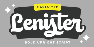 Font visual image of Lenister