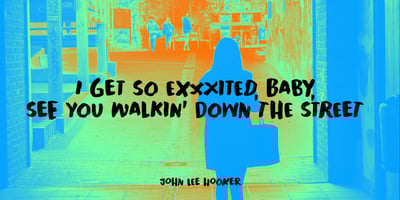 Font visual image of Exxxited