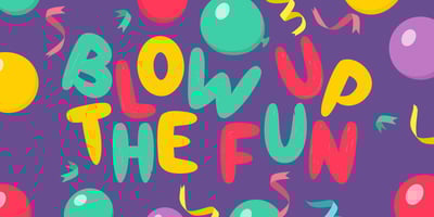 Font visual image of Party Balloon