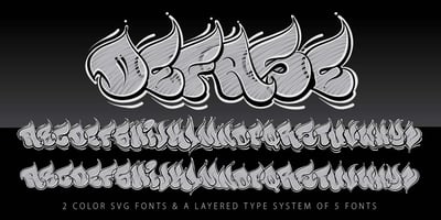 Font visual image of Defase Graffiti