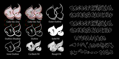 Font visual image of Defase Graffiti